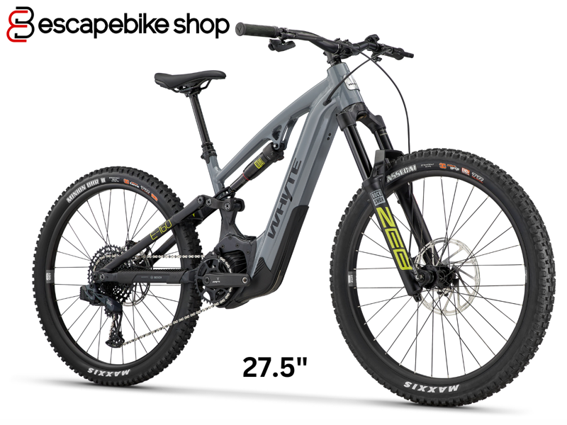 Whyte E-160 S Mountain E.Bike - Grey with Matt Black-3